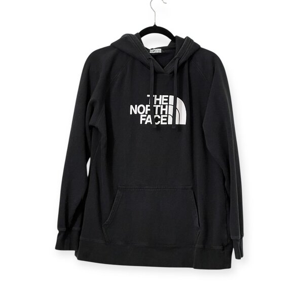 The North Face Sweaters - The North Face Black Pullover Hoodie Logo Front Men’s XL/TG Cotton Blend